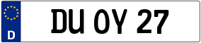 Trailer License Plate